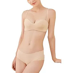 qidrezy Women Nylon,Spandex Push Up Underwired Solid Lingerie Set (ED007)-picture-18