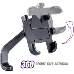 qiisx Mirror Fitting Metal Mobile Holder For Honda Activa 5G Bike Mobile Holder image 2