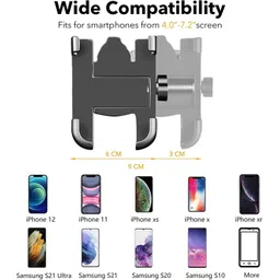 qiisx Mirror Fitting Metal Mobile Holder For Honda Activa 5G Bike Mobile Holder image 4