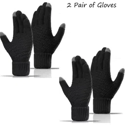 qinpin Solid Winter Men Gloves-picture-31