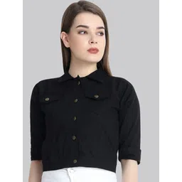 QIOA Women Lightweight Denim Jacket-picture-19