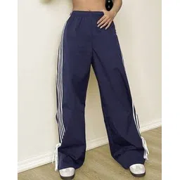 qioa Women Striped Relaxed Fit Pleated Pants-picture-41