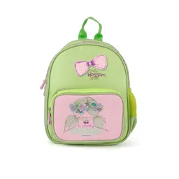 QIPS Girls Sea Green & Pink Graphic Printed Small Backpack-picture-12