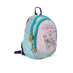 QIPS Girls Sea Green & Purple Graphic Backpack image 2