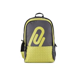 QIPS Grey & Lime Green Brand Logo Backpack-picture-25