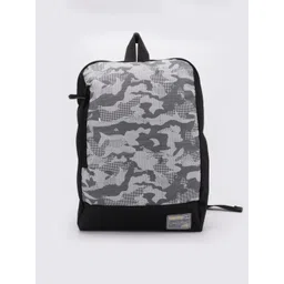 QIPS Unisex Grey & Black Camouflage Backpack-picture-21