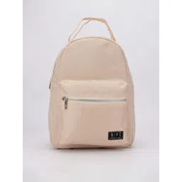 QIPS Women Cream-Coloured Brand Logo Backpack-picture-28