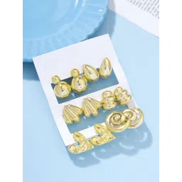 Qiroko Set Of 6 Contemporary Drop Earrings-picture-21