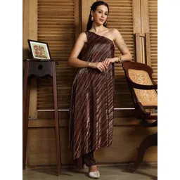 QISSA One Shoulder Neck Top With Trousers Co-Ords-picture-37