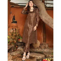 QISSA Women Regular Kurta with Trousers-picture-16