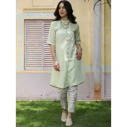 QISSA Women Regular Kurta with Trousers-picture-10