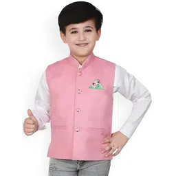 Qitty Boys Solid Nehru Jacket-picture-27