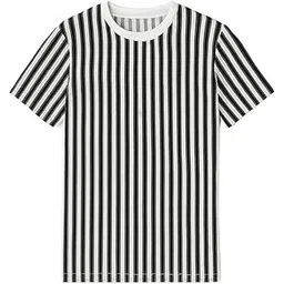 QMAX Men’s Striped Turkey Patta T-Shirt | Premium Vertical Stripe Half Sleeve Casual Wear | Soft & Breathable Fabric for Everyday Style, M to XL-picture-46