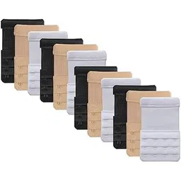 qoxolyz Bra Extender 12 Pieces (4 HOOK 4 RAW) Stretchy Soft and Comfortable Bra Strap Extender for Women in Pregnency or Weight gain.-picture-27