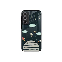 QRIOH Astronaut Dream Printed Lightweight Silicone Samsung Galaxy A35 5G Glass Back Case-picture-22