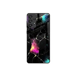 QRIOH Cosmic Canvas Printed Samsung Galaxy A73 5G Glass Back Case Mobile Accessories-picture-26