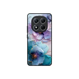 QRIOH Enchanted Floral Printed Poco X7 5G Glass Back Case Mobile Accessories-picture-11