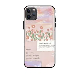 QRIOH Floral Printed iPhone 11 Pro Max Back Case Mobile Accessories-picture-31