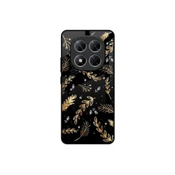 QRIOH Floral Printed Poco X7 5G Autumn Leaves Glass Back Case Mobile Accessories-picture-13