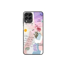 QRIOH Floral Printed Samsung Galaxy M53 5G Back Case Mobile Accessories image 1