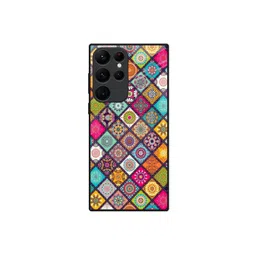 QRIOH Floral Printed Samsung Galaxy S22 Ultra Back Case Mobile Accessories-picture-34