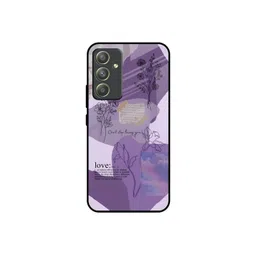 QRIOH Floral Printed Sleek & Lightweight Silicone Samsung Galaxy A54 5G Glass Back Case-picture-14