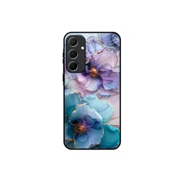 QRIOH Floral Printed Sleek & Lightweight Silicone Samsung Galaxy A55 5G Back Case-picture-22
