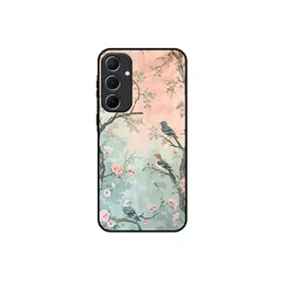 QRIOH Floral Printed Sleek & Lightweight Silicone Samsung Galaxy A55 5G Back Case-picture-21