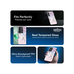 QRIOH Floral Printed Vivo T4x 5G Back Case Mobile Accessories image 2