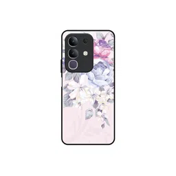 QRIOH Floral Printed Vivo T4x 5G Back Case Mobile Accessories image 1