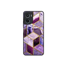 QRIOH Geometric Printed Motorola G05 Glass Back Case Mobile Accessories-picture-29