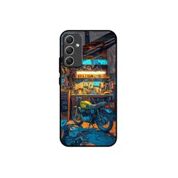 QRIOH Graphic Printed Sleek & Lightweight Silicone Samsung Galaxy A34 5G Glass Back Case-picture-36