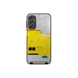 QRIOH Graphic Printed Sleek & Lightweight Silicone Samsung Galaxy M34 5G Glass Back Case-picture-13