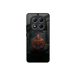 QRIOH Lord Hanuman Animated Printed Poco X7 5G Glass Back Case Mobile Accessories-picture-14