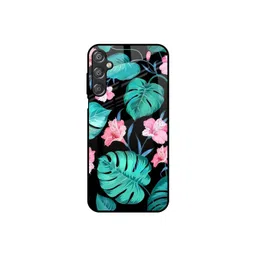 QRIOH Tropical Leaves Floral Printed Samsung Galaxy M15 5G Silicone Back Case-picture-24