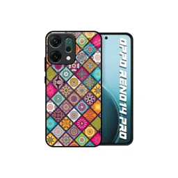 QRIOH Unisex Mandala Glass Case for Oppo Reno14 Pro 5GBack Case Mobile Accessories-image-22