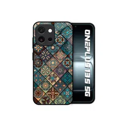 QRIOH Unisex OnePlus 13s 5G Floral Retro Art Shockproof Glass Back Case-picture-13