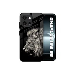 QRIOH Unisex OnePlus 13s 5G Quirky Brave Lion Shockproof Glass Back Case-picture-18