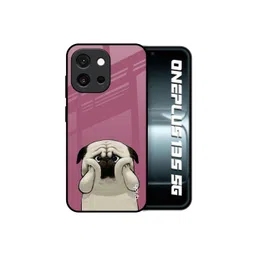 QRIOH Unisex OnePlus 13s 5G Quirky Funny Pug Face Shockproof Glass Back Case-picture-24