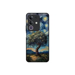 QRIOH Unisex Vivo T4x 5G Forest Breath Impact Resistant Glass Back Case-picture-12