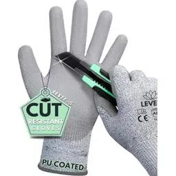 qtm 1 Pair Anti Cut Resistant Level5 Protection Kitchen Glove for Cutting Vegetables Synthetic, PolyesterSafety Gloves-picture-23