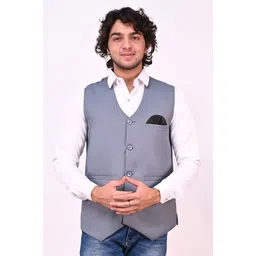 qtsy Solid Men Waistcoat-picture-22