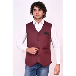 qtsy Solid Men Waistcoat-picture-25