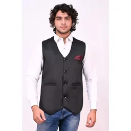 qtsy Solid Men Waistcoat-picture-30