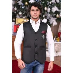qtsy Solid Men Waistcoat-picture-32