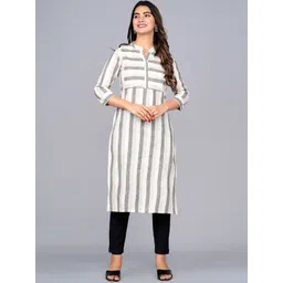 QUACLO Women Striped Handloom Kurta-picture-11