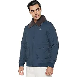 qube by fort collins Men's Regular Fit Fashionable Bomber Jacket with Fur on Collar - Warm, Stylish & Perfect for Winter-picture-28