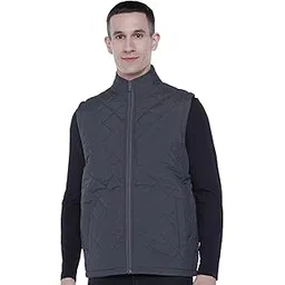 qube by fort collins Men's Regular Fit Sleeveless Bomber Jacket - Stylish, Warm & Perfect for Winter Layering-picture-33