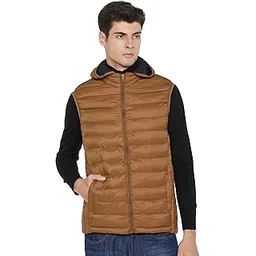 qube by fort collins Men's Regular Fit Sleeveless Bomber Jacket - Stylish, Warm & Perfect for Winter Layering-picture-19