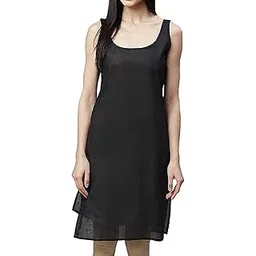 Quds Vision Enterprises Black Cotton Full Length Camisole Slips for Women, Women Cotton Full Inner Slips for Kurti & Kurta-picture-44